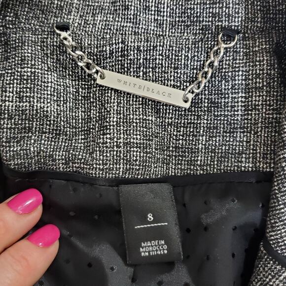 WHBM | 2-Piece Skirt Suit Set Peplum Pleated Jacket Sz 8 - Skirt Sz 2 - Picture 11 of 16